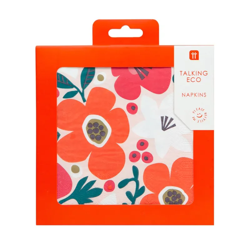 Talking Tables Geometric Floral Napkins-3